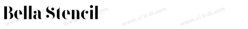 Bella Stencil字体转换
